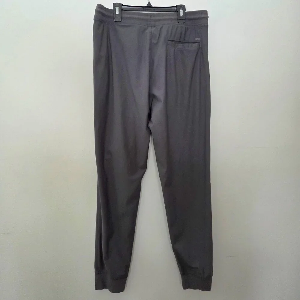 CALVIN KLEIN Men's Lightweight Tapered Drawstring Joggers Gray Size M